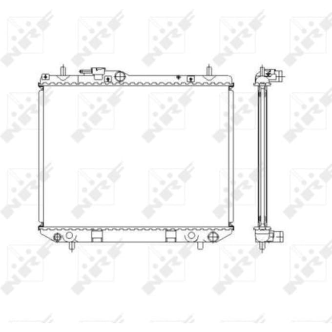 Radiator, motorkoeling NRF 53536