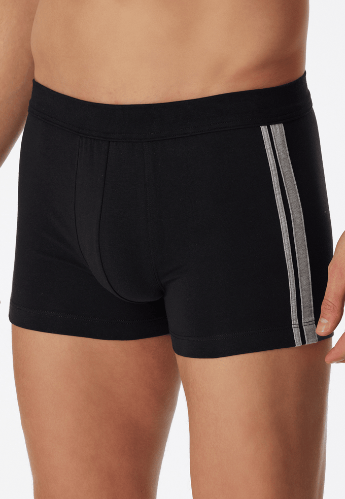 Schiesser 3 PACK Shorts 95/5 Stretch - Heren Onderbroek - zwart