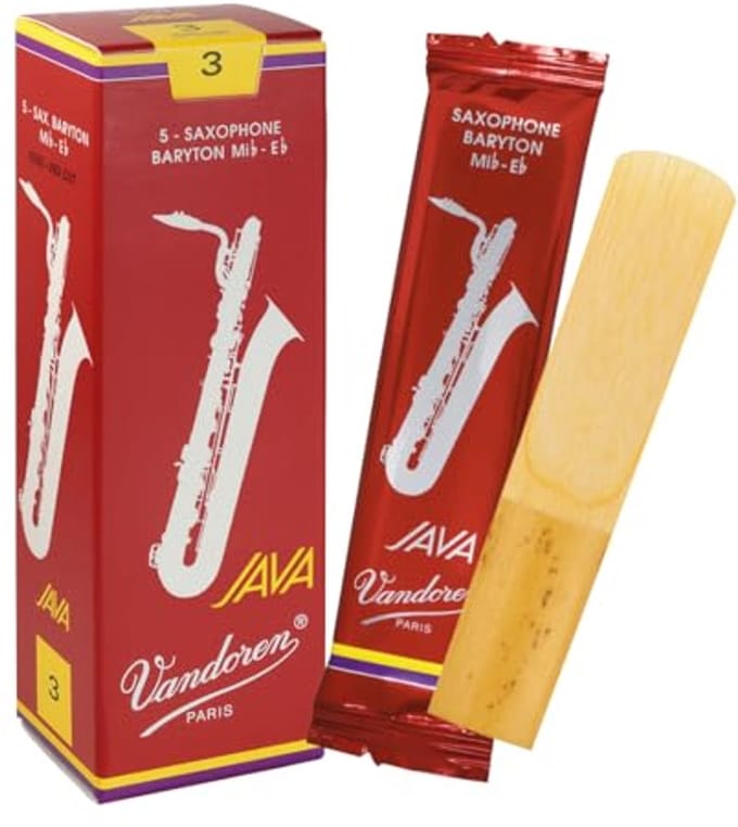 Vandoren Bariton Saxofoon Java Red Rieten - 5 Stuks Verpakking - Dikte 3.0