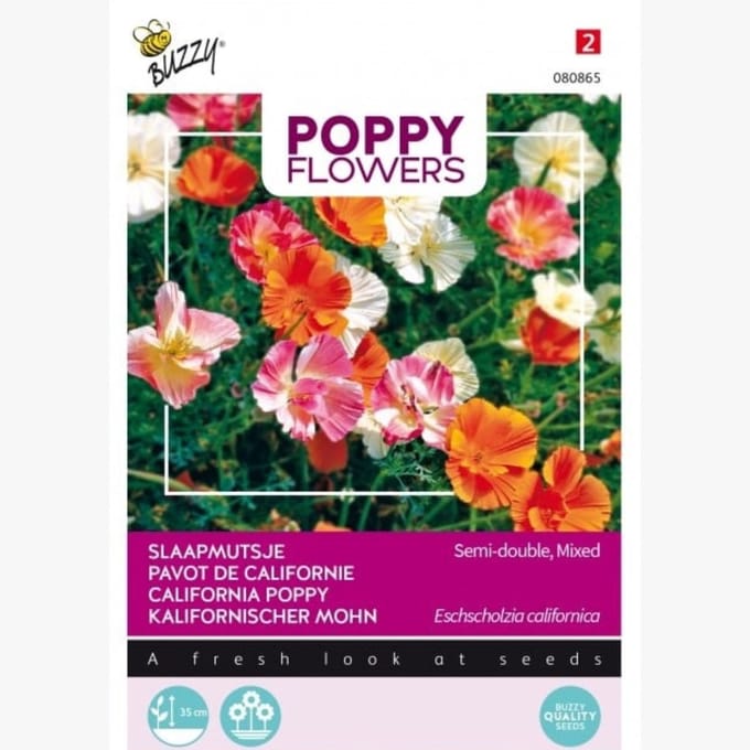 Poppies Of The World Slaapmutsjes Bloemzaad - Dubbelbloemig - Gemengd