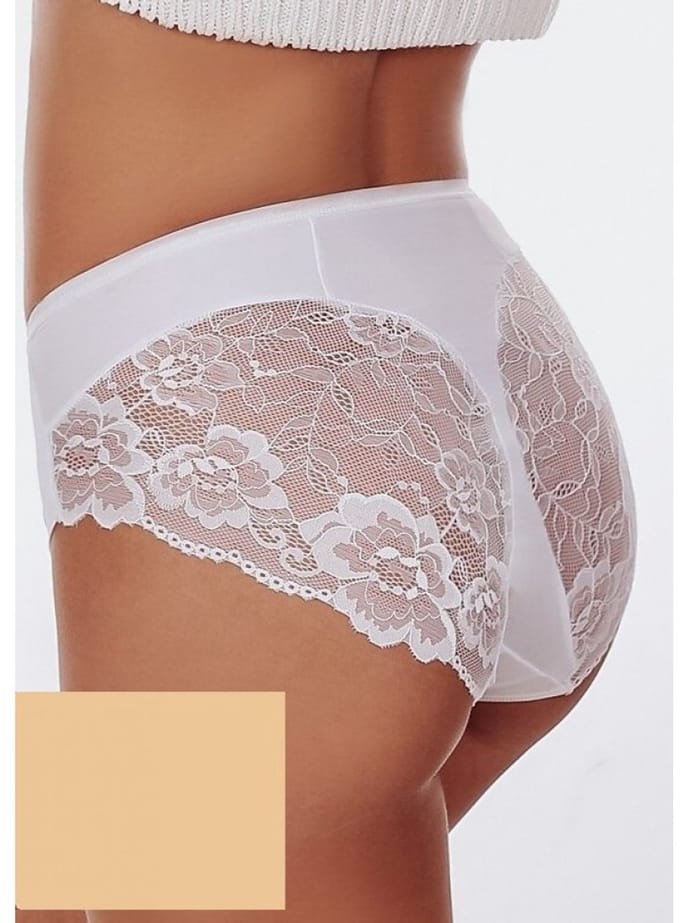 FUNNY DAY Dames Slip FLORENCE - Beige - Maat S - Met kant