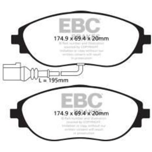 Remblokkenset, schijfrem EBC BRAKES DP42127R