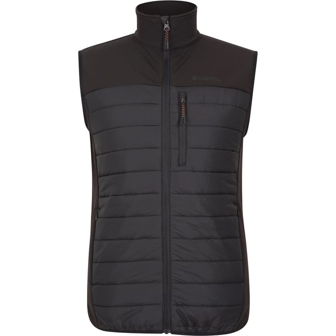 Mountain Warehouse Heren Turbine II Hybride Gewatteerd Gilet (Zwart)