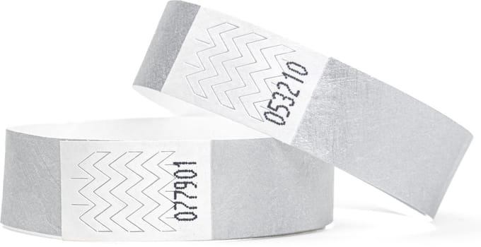 1000 Polsbandjes, Tyvek Zilver