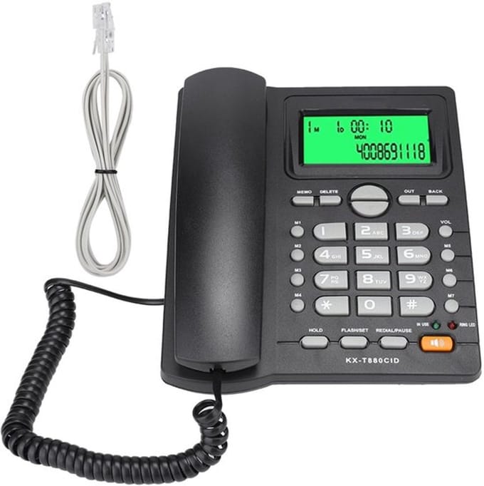 Allecto - Vaste Telefoon - Bedrade Telefoon - Nummerweergave - Zwart