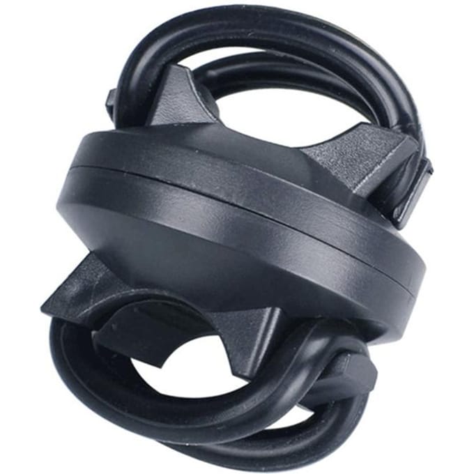 1 Stuks Fietslamphouder 360 Graden Verstelbaar Universele Fietslamp Lamp Montage Klem Standhouder voor Fiets Zwart gray