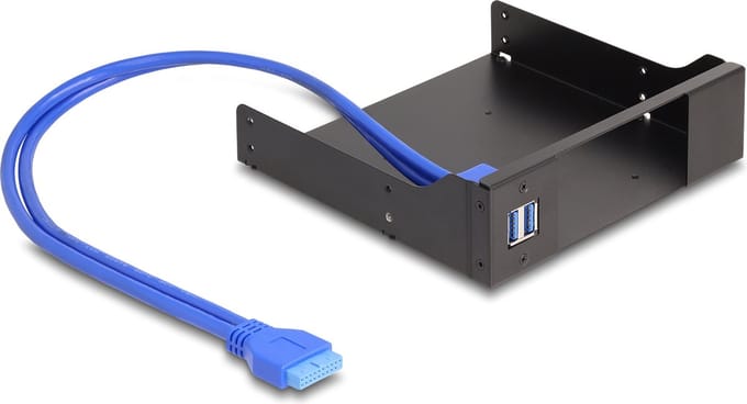 Delock 5.25″ Metal Installation Frame for Slim Bay Mobile Rack with USB 5 Gbps Hub