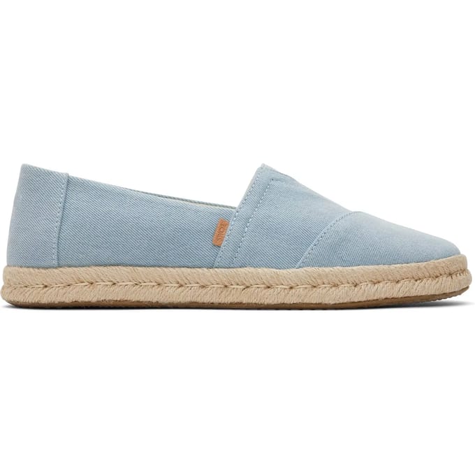 Dames espadrilles van denim Toms Alpargata Rope 2.0