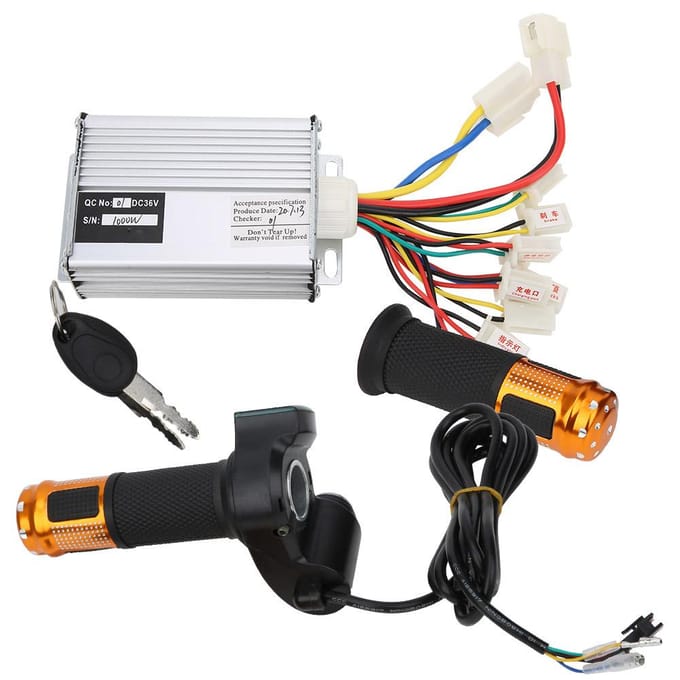 36V 1000W Controller en Universele Gashendel met Scherm Display Set Apparatuur black