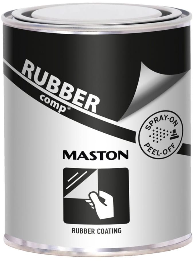 Maston Rubbercomp Liquid - Zijdeglans - Wit - vloeibare rubber coating - 1 Liter