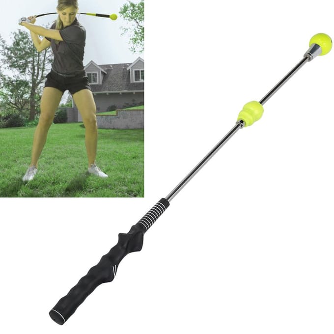 Sport Golf Swing Trainer Training Opwarmstick Verstelbare Kracht Oefenapparatuur gray
