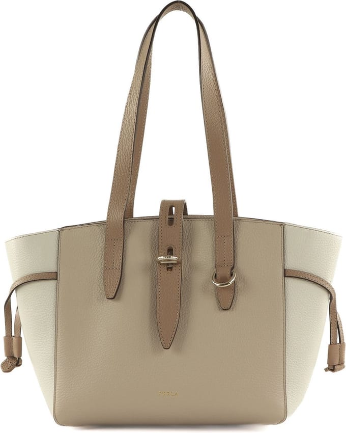 Furla Medium Schoudertas / Crossbodytas Leer - Furla Net S - Beige