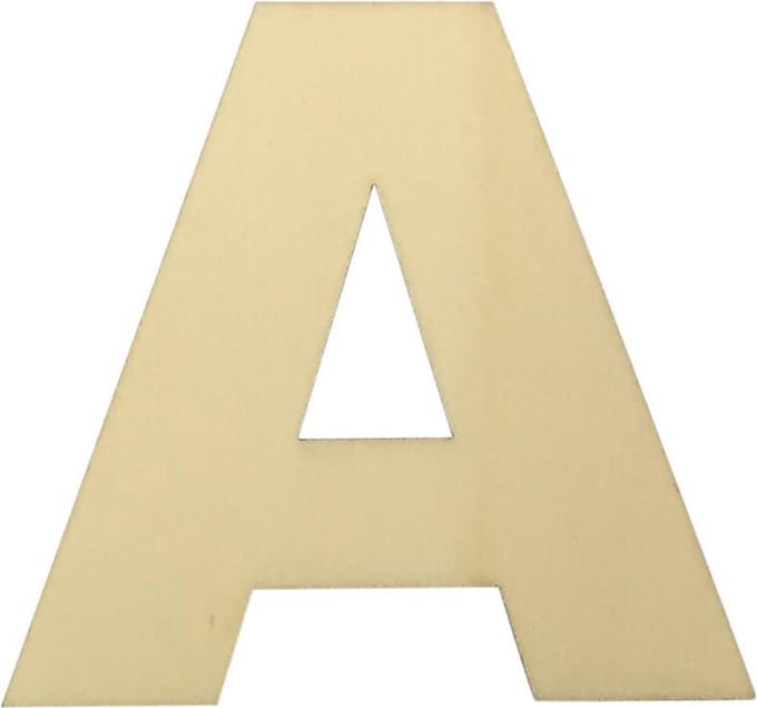 Houten Plakletter A | 8 cm