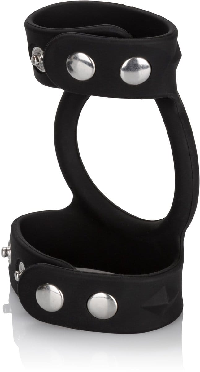 CalExotics Tri-Snap C&B Cage Cockring En Ballstretcher