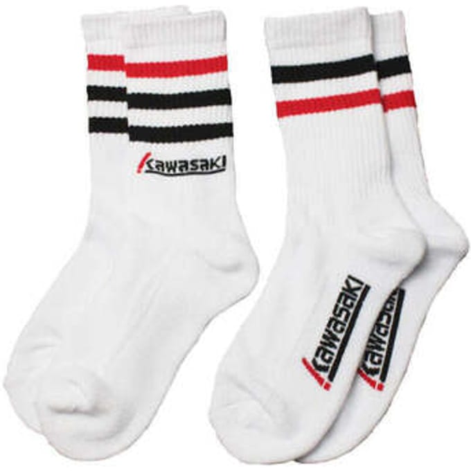 Sokken Kawasaki Kawasaki 2 Pack Socks K222068 1002 White