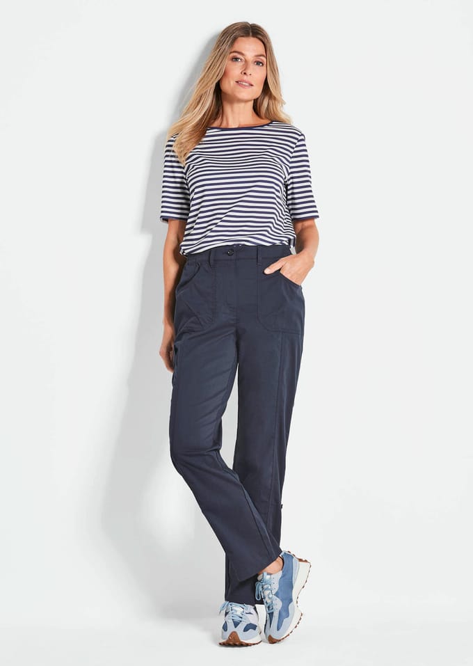 Functionele, waterafstotende broek CARLA - marine - Gr. 27 van Goldner Fashion