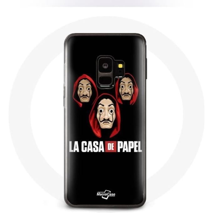 Case voor Samsung S9 plus La casa de papel-masker en logo