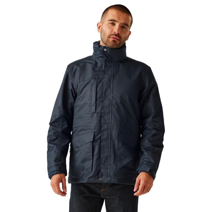 Regatta Heren Benson III Hooded Jacket (Grijsblauw)