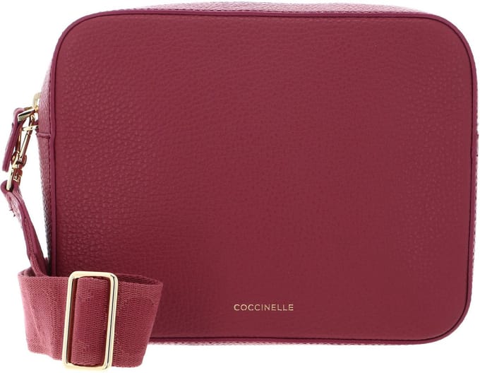 COCCINELLE Leren Schoudertas Tebe Crossover Bag Rosewood (rood)paars