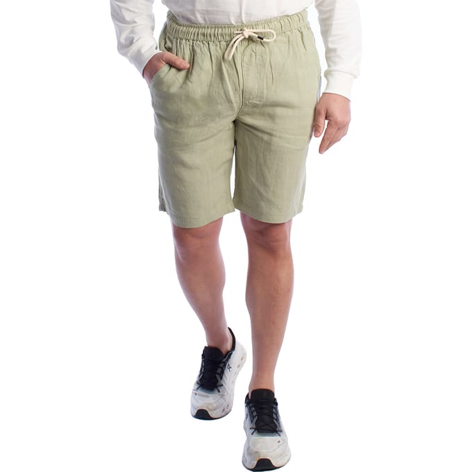 Heren Linnen Bermuda Shorts met Touwtjes HS24MBE09