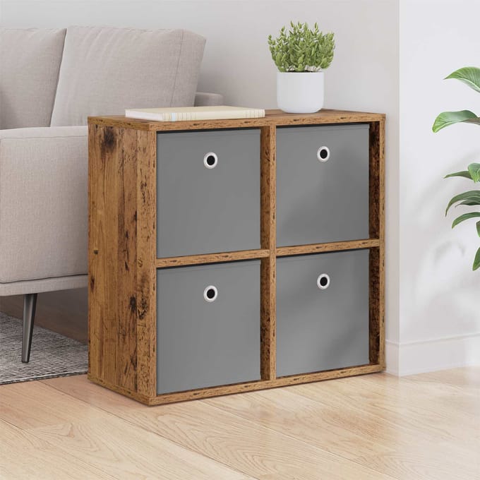 vidaXL - Dressoir - Oudhout - 59,5 - x - 27 - x - 57 - cm