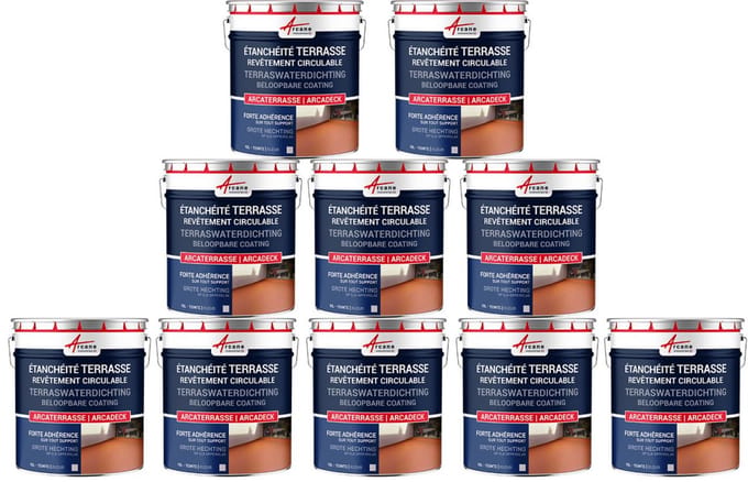 Waterdichte verf voor terras - Buitencoating op basis van hars: ARCADECK