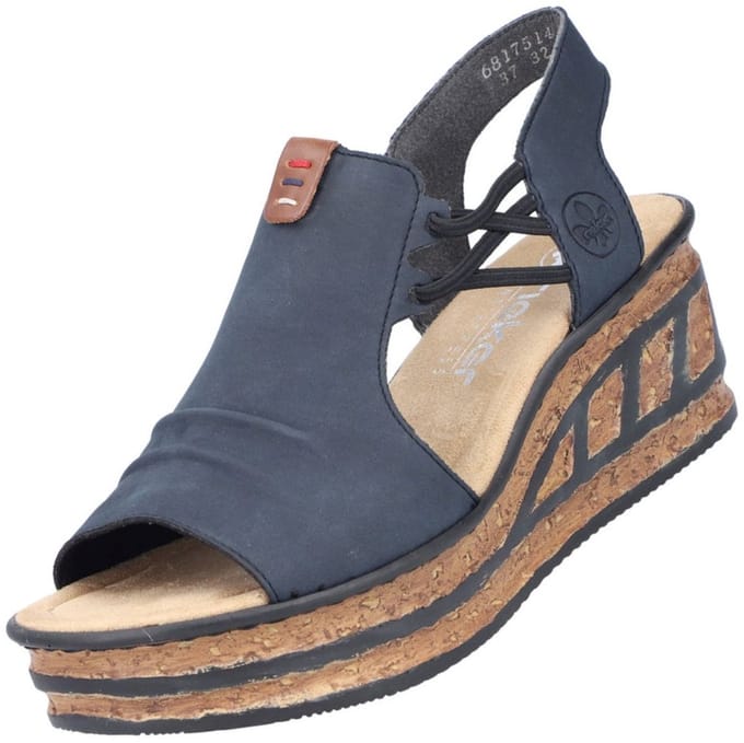 Sandalen met sleehak Rieker -