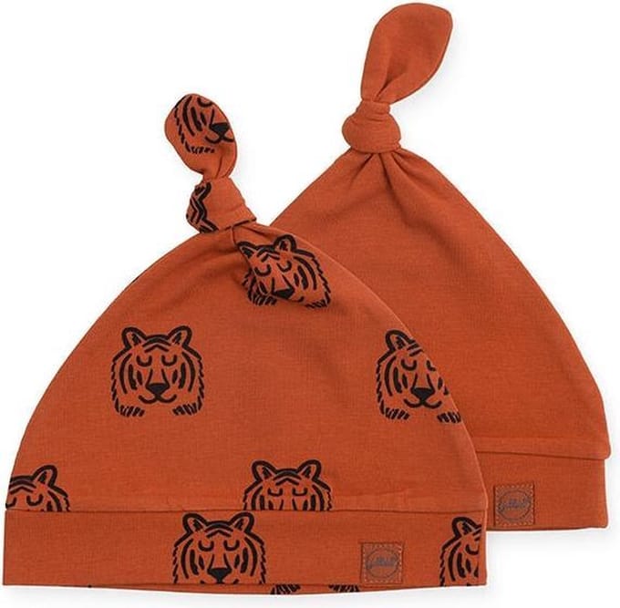 Jollein Muts 0-6 maand Tiger rust (2pack)