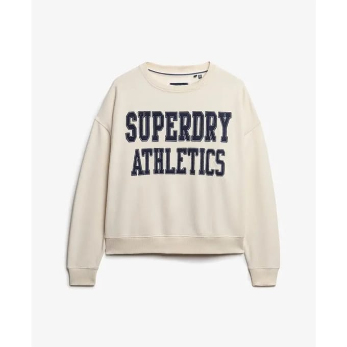 Sweatshirt met aangebrachte tekst voor dames Superdry Athletic Essentials