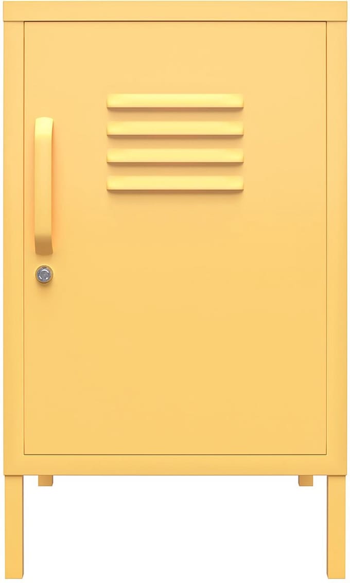 Cache-Eindtafel - 1-Deur - Geel Metaal