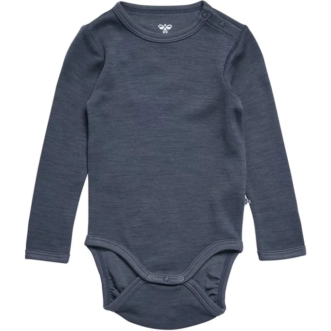 Baby romper met lange mouwen Hummel Solid
