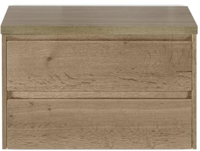 Dante Badmeubelset 80 cm - Natuur Eiken - Wastafelbovenblad