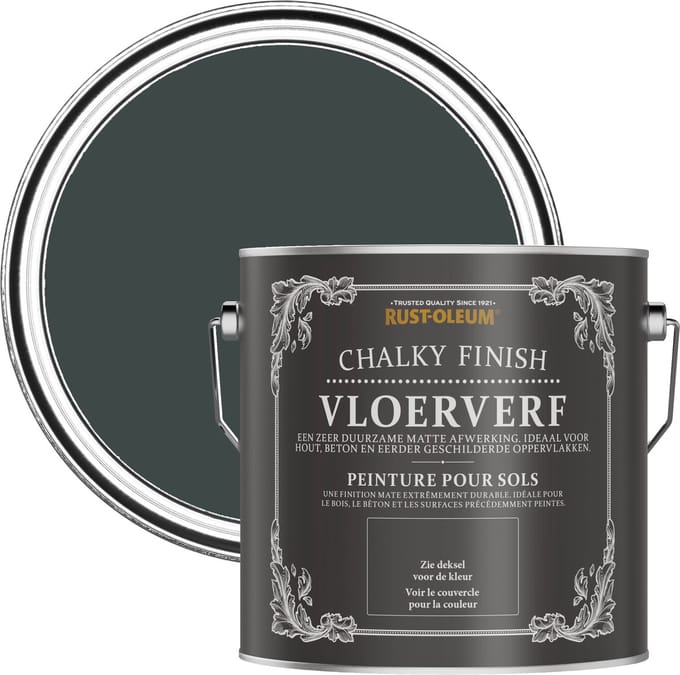 Rust-Oleum Zwart Vloerverf - Zwart Zand 2,5L