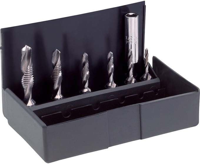 Völkel Metaalboorbit combi-set HSSG - M3-4-5-6-8-10 - 1/4" bithouder