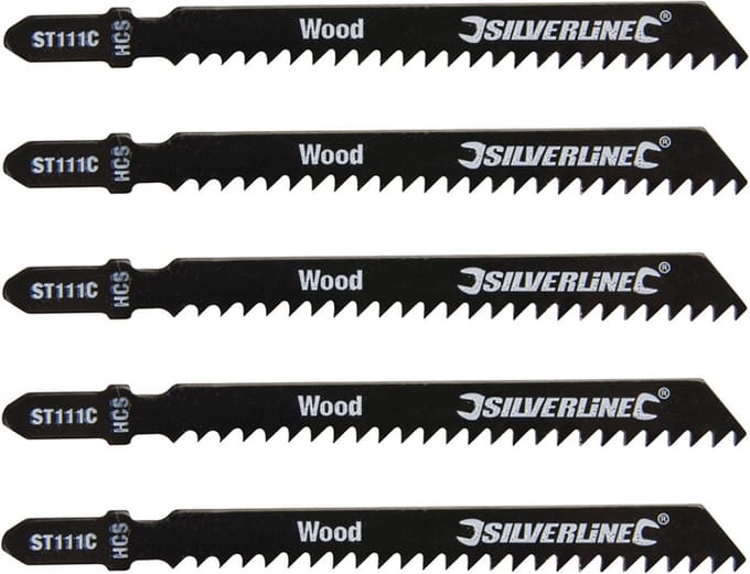Silverline Figuurzaag bladen, 5 pk.
