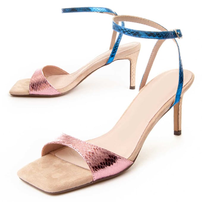 Sandalia Con Tacón Para Mujer.  Montevita  Sanndal10  88471 40