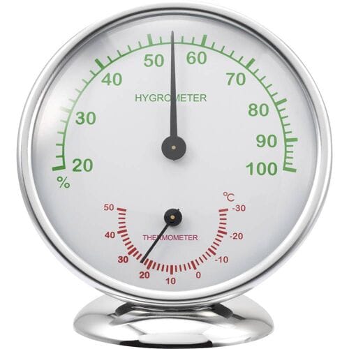 Renkforce 6510 Alu 6510 Alu Thermo- en hygrometer Aluminium