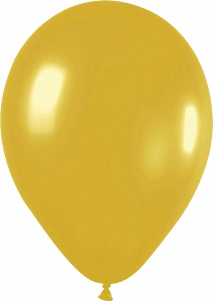 Globos Balloons Metallic Gold 30cm 10pcs.