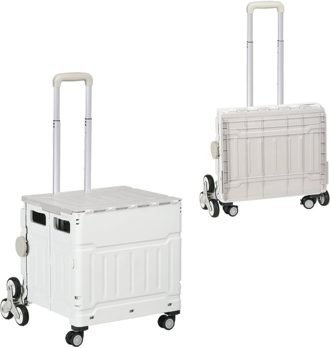 HOMCOM Einkaufstrolley mit Teleskopgriff 923-053V00