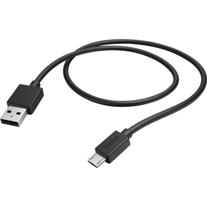 Hama USB-laadkabel - USB-A naar Micro USB - USB naar Micro USB - 1,0 meter - Geschikt voor Smartphone en Tablet - Zwart