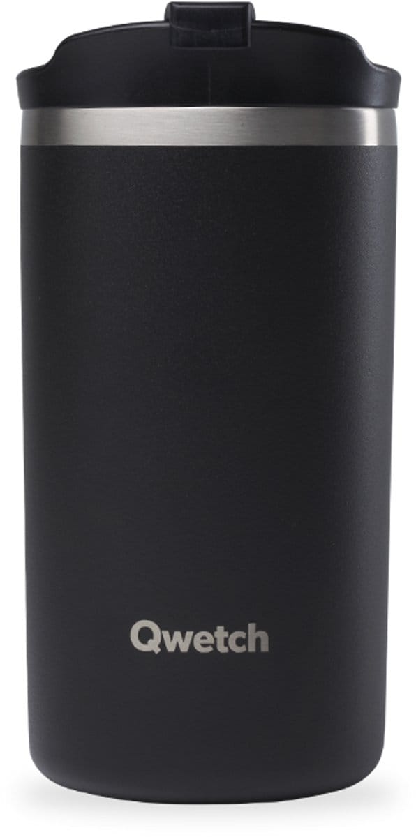 Qwetch Travel mug Geïsoleerd - Matt Zwart