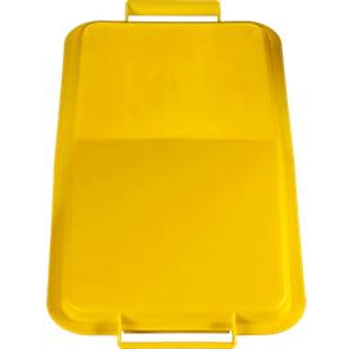 Deksel voor afvalbakken 60 liter, geel