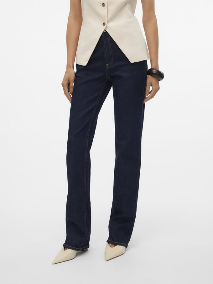VERO MODA - VMTESSA HR STRAIGHT JEANS RA369 GA - Dames - Jeans