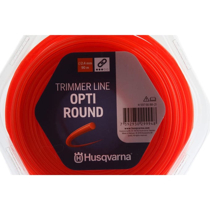 Husqvarna opti round ø2.4mm 90m oranje