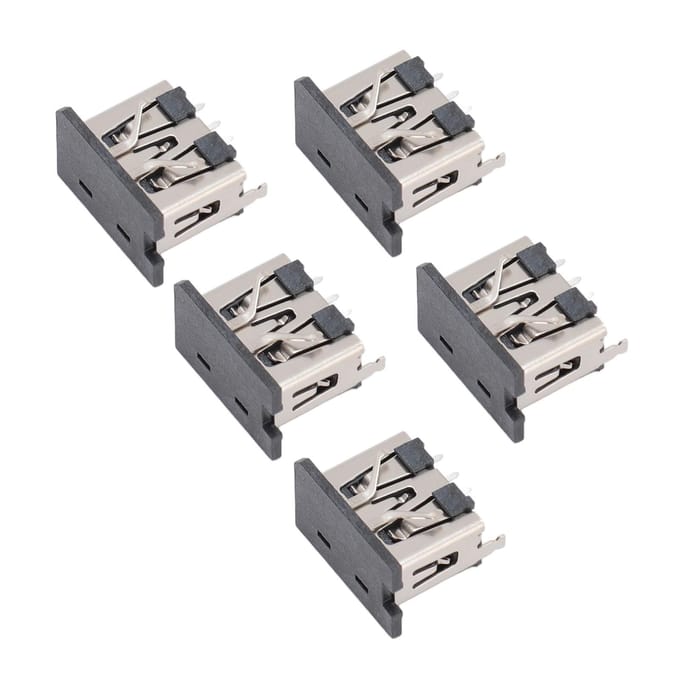 5 stuks Game Console USB-oplaadpoort Professionele USB 2.0 Oplaadpoort Vervanging voor PS5 Console white