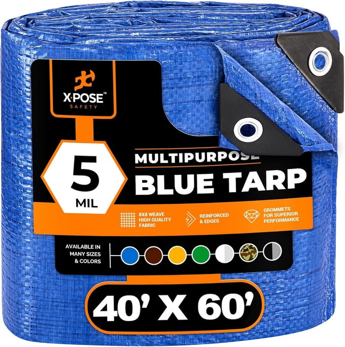 Multifunctioneel Blauw Zeil 12x18 Meter - Waterdichte en Duurzame Beschermhoes