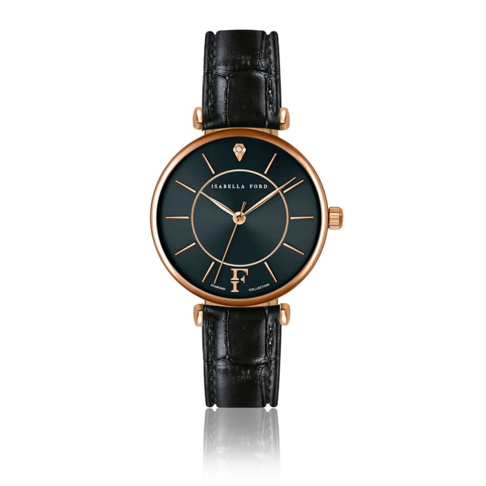 Lederen horloge voor vrouwen Isabella Ford Portia