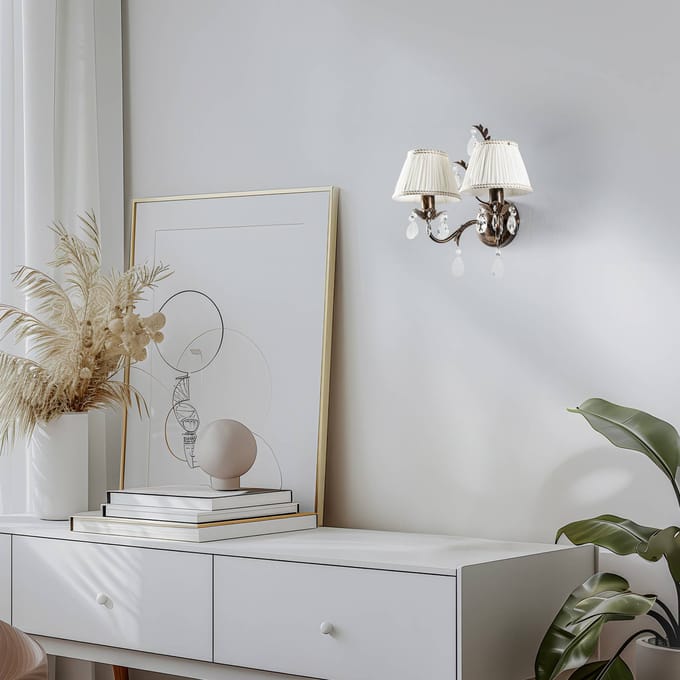 ONLI Wandlamp Karen 2-lamps brons
