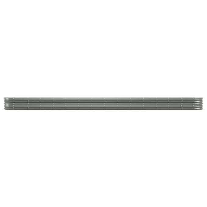 Vidaxl Jardinière Surélevée, Acier Peint par Poudre 620X80X36 Cm, Grise