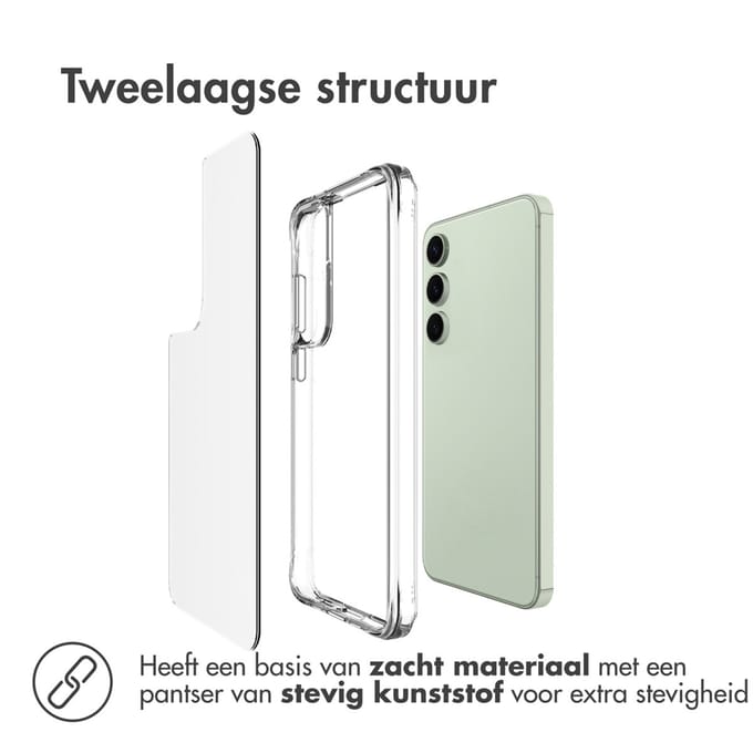 imoshion Hoesje - Geschikt voor Samsung Galaxy S24 FE - Case - Transparant